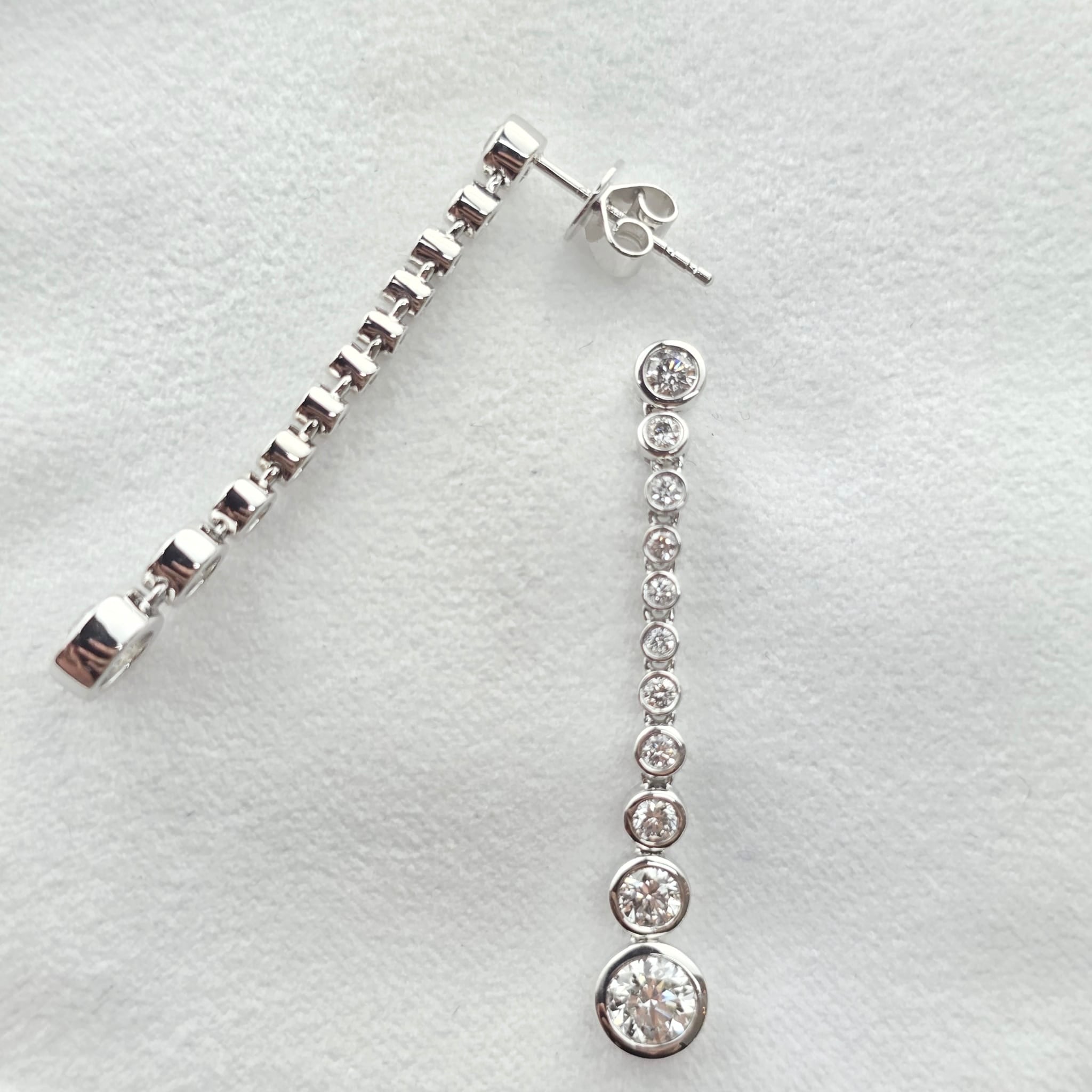 Diamond Bubble Drop Earrings