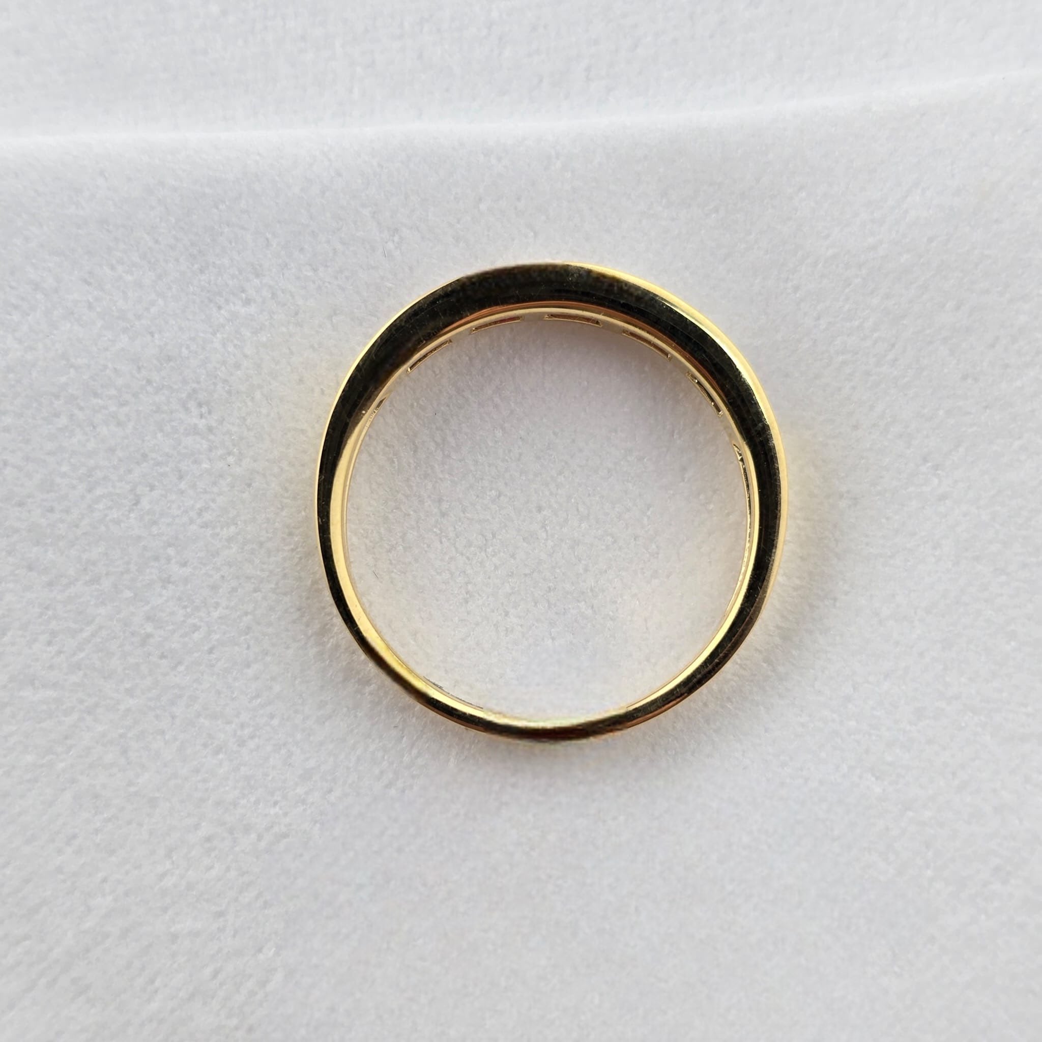 Ruby and Diamond Channel Set Band