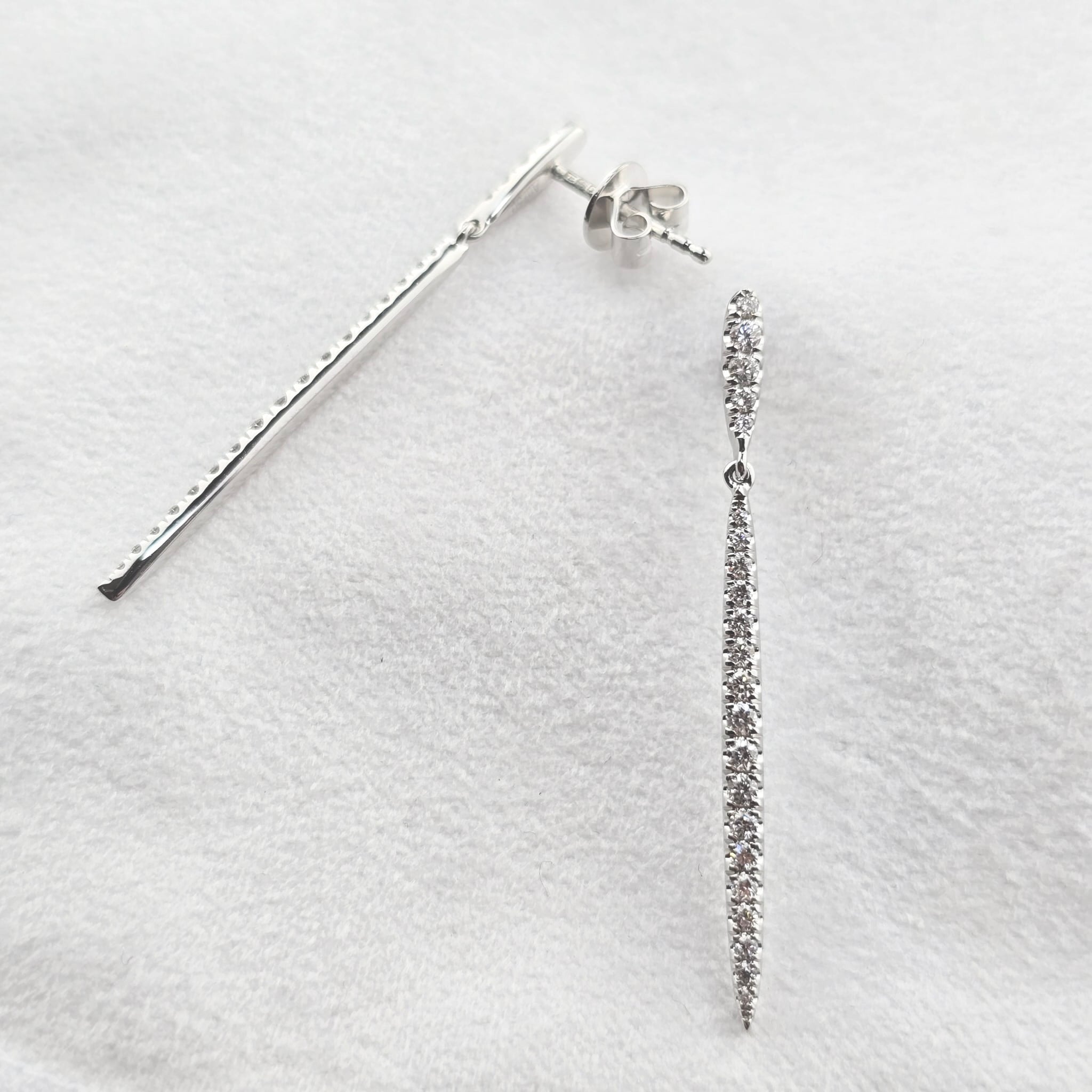 Double Drop Diamond Earrings