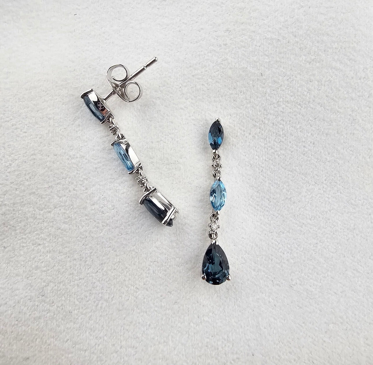 Articulating Mixed Cut Earrings