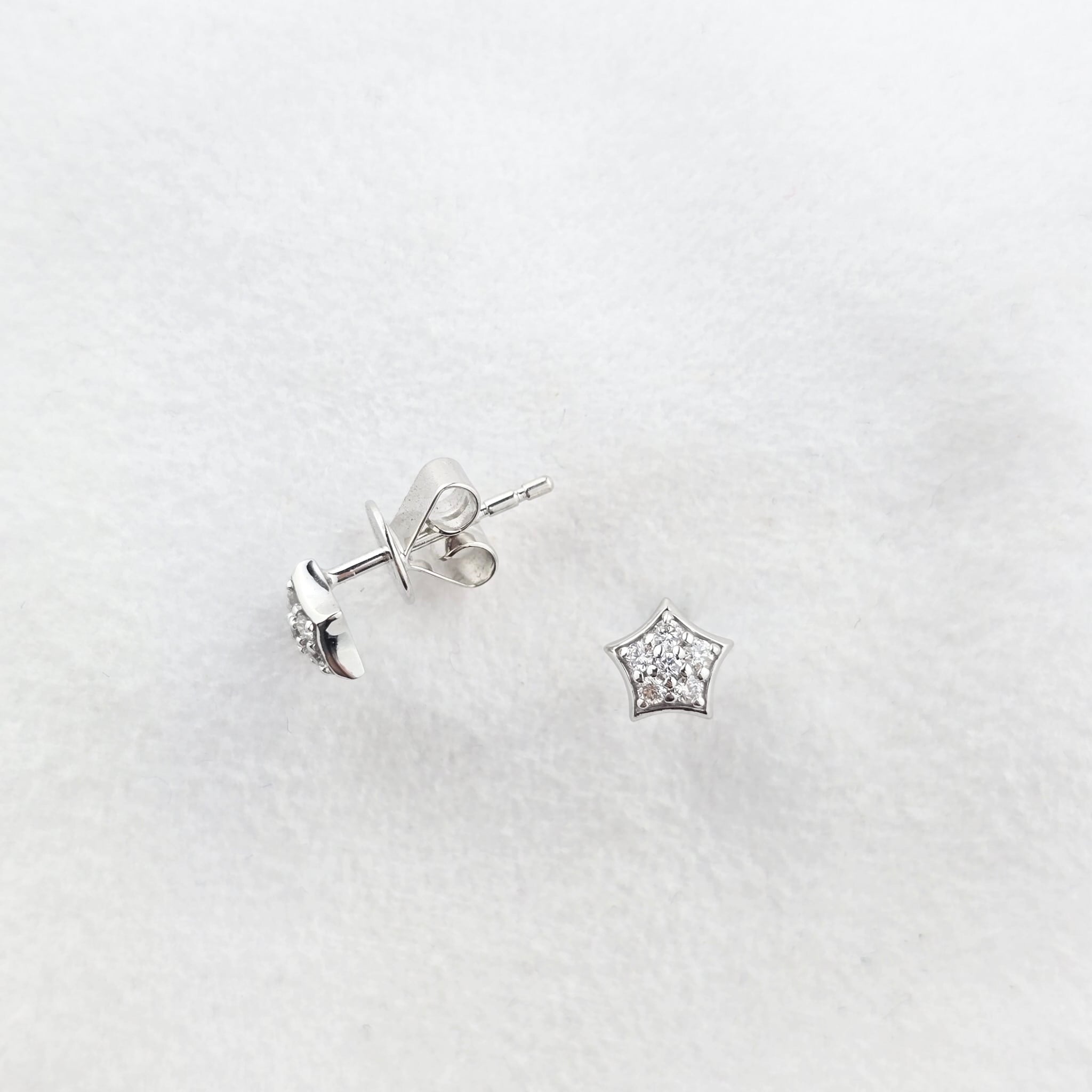 Diamond Domed Star Studs