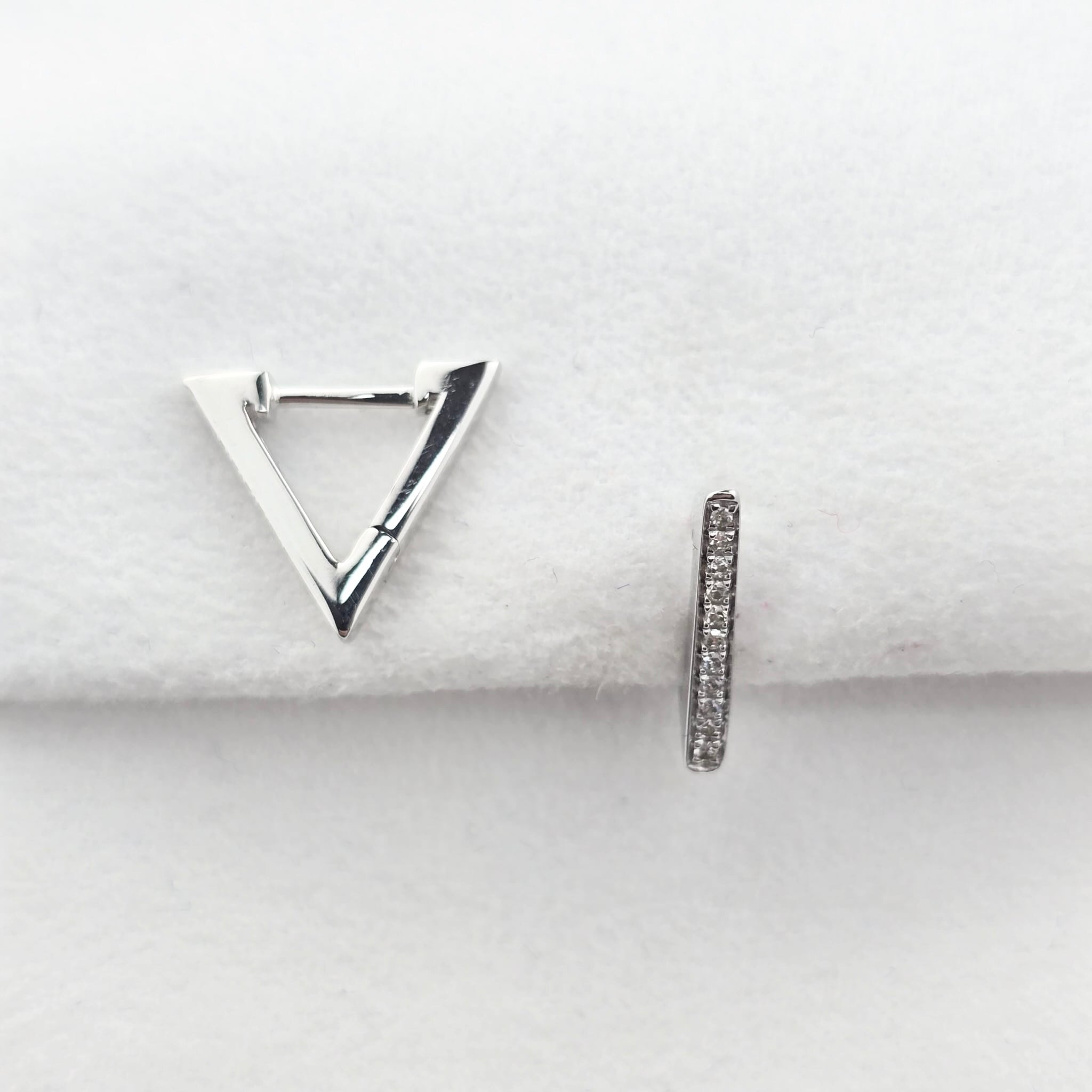 Diamond Triangle Earrings