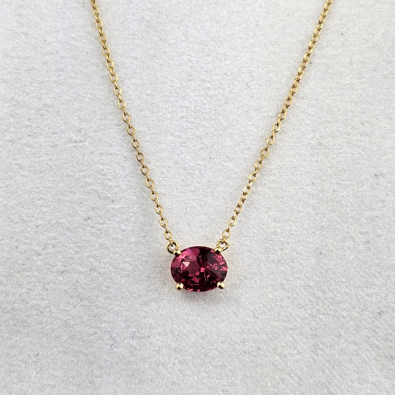 Tanzanian Oval Pink Spinel Pendant
