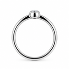 Solitaire Diamond Rubover Ring