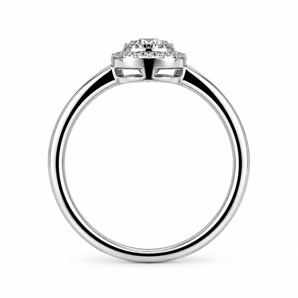 Mixed Cut Diamond Cluster Ring