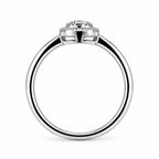 Mixed Cut Diamond Cluster Ring