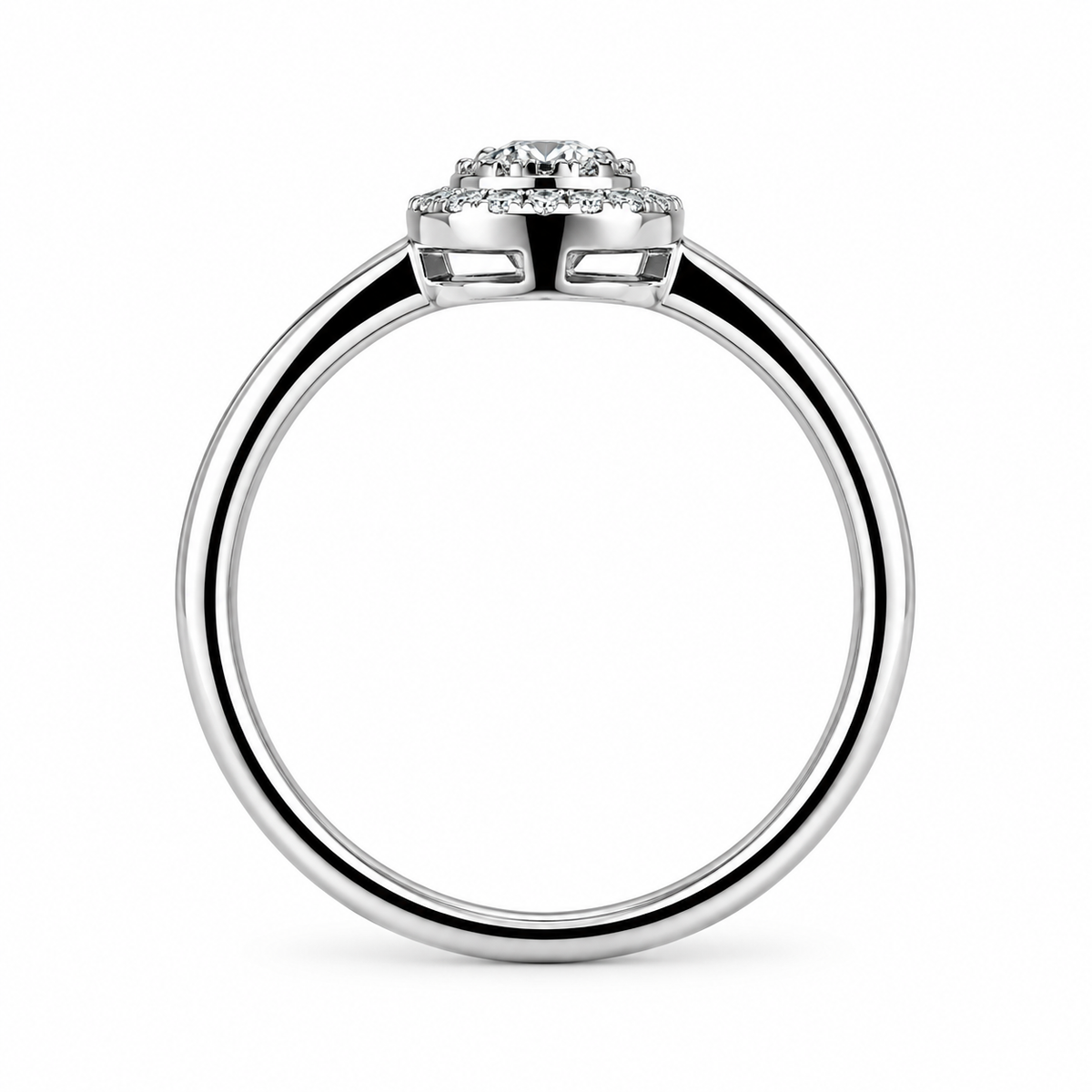 Mixed Cut Diamond Cluster Ring