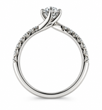 Round Diamond Twist Ring