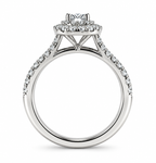 Pear Diamond Double Halo Ring