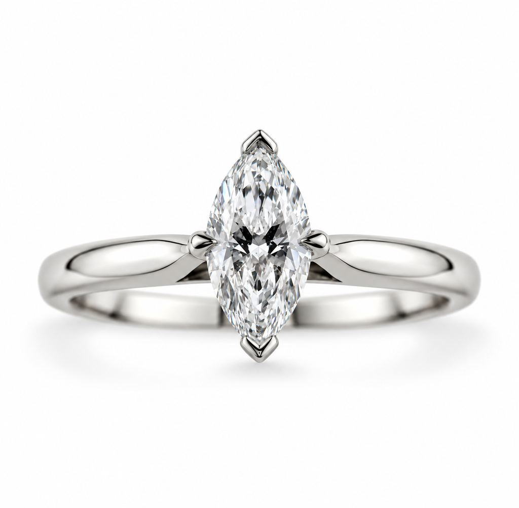 Marquise Diamond Solitaire Ring