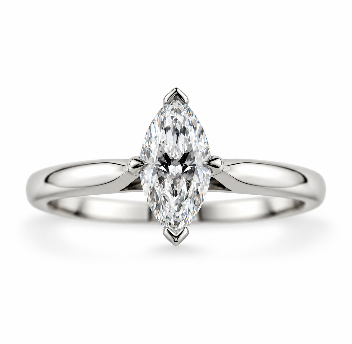 Marquise Diamond Solitaire Ring
