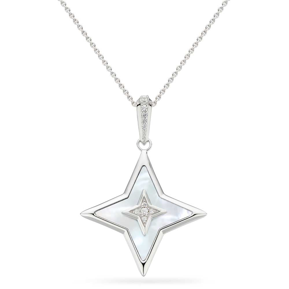 Kit Heath Céleste Astoria Glitz Mother of Pearl Star Necklace