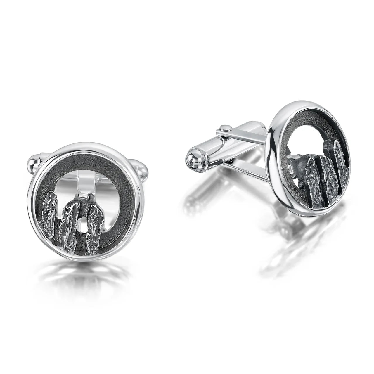 Orkney Spirit Cufflinks in Oxidised Sterling Silver