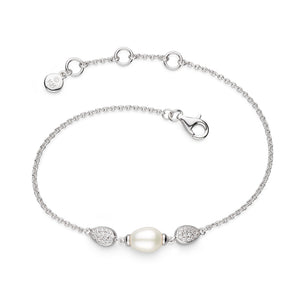 Coast Pebble Glisten Pavé & Pearl Bracelet