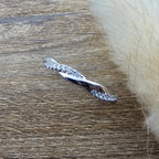 Narrow woven diamond band