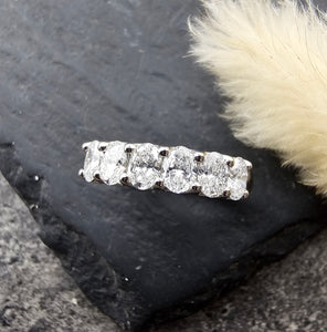 Lab grown diamond eternity ring