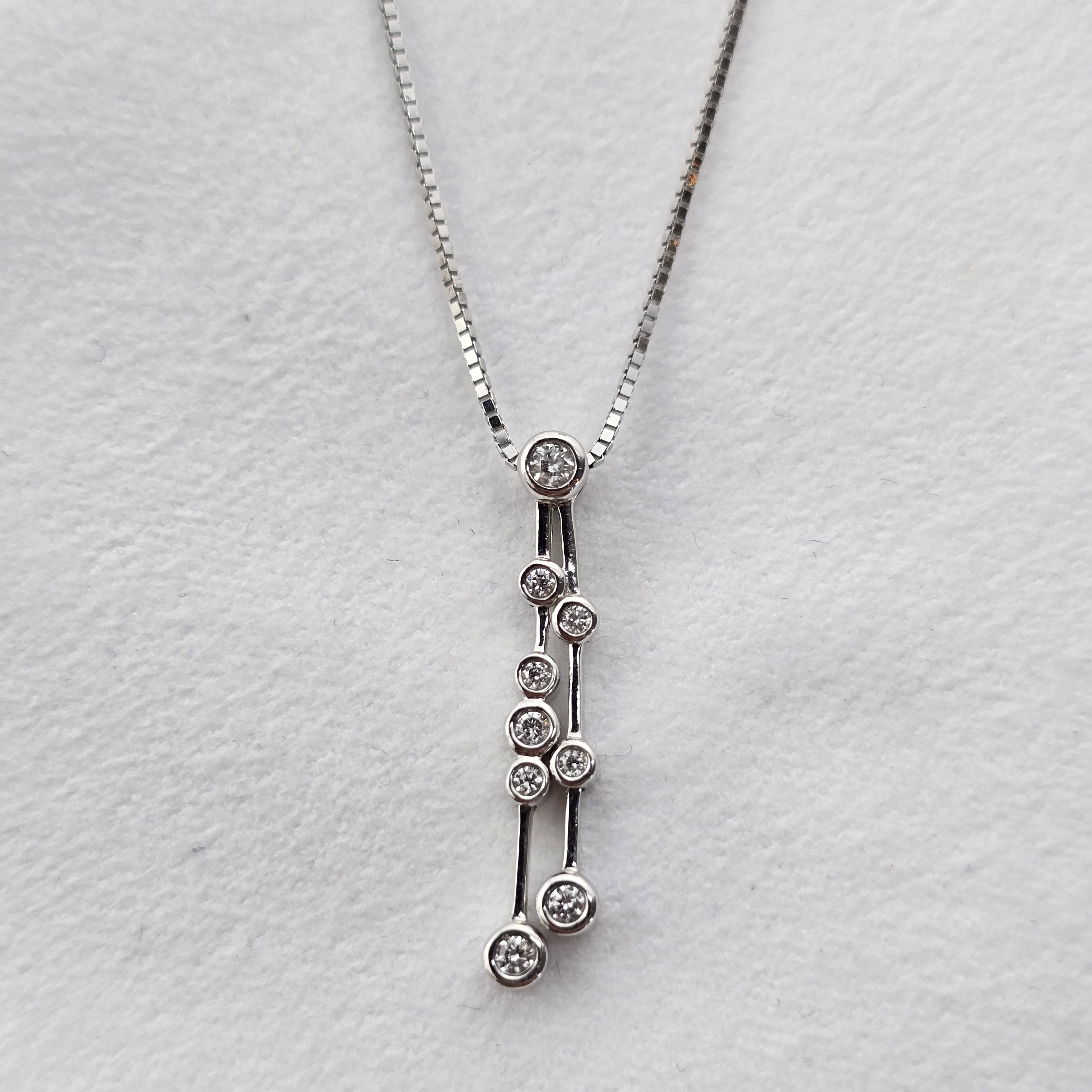 Diamond Bubble Drop Pendant