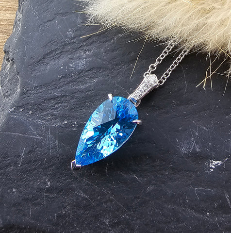 Blue Topaz Pendant
