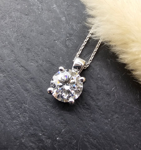 Lab grown diamond pendant