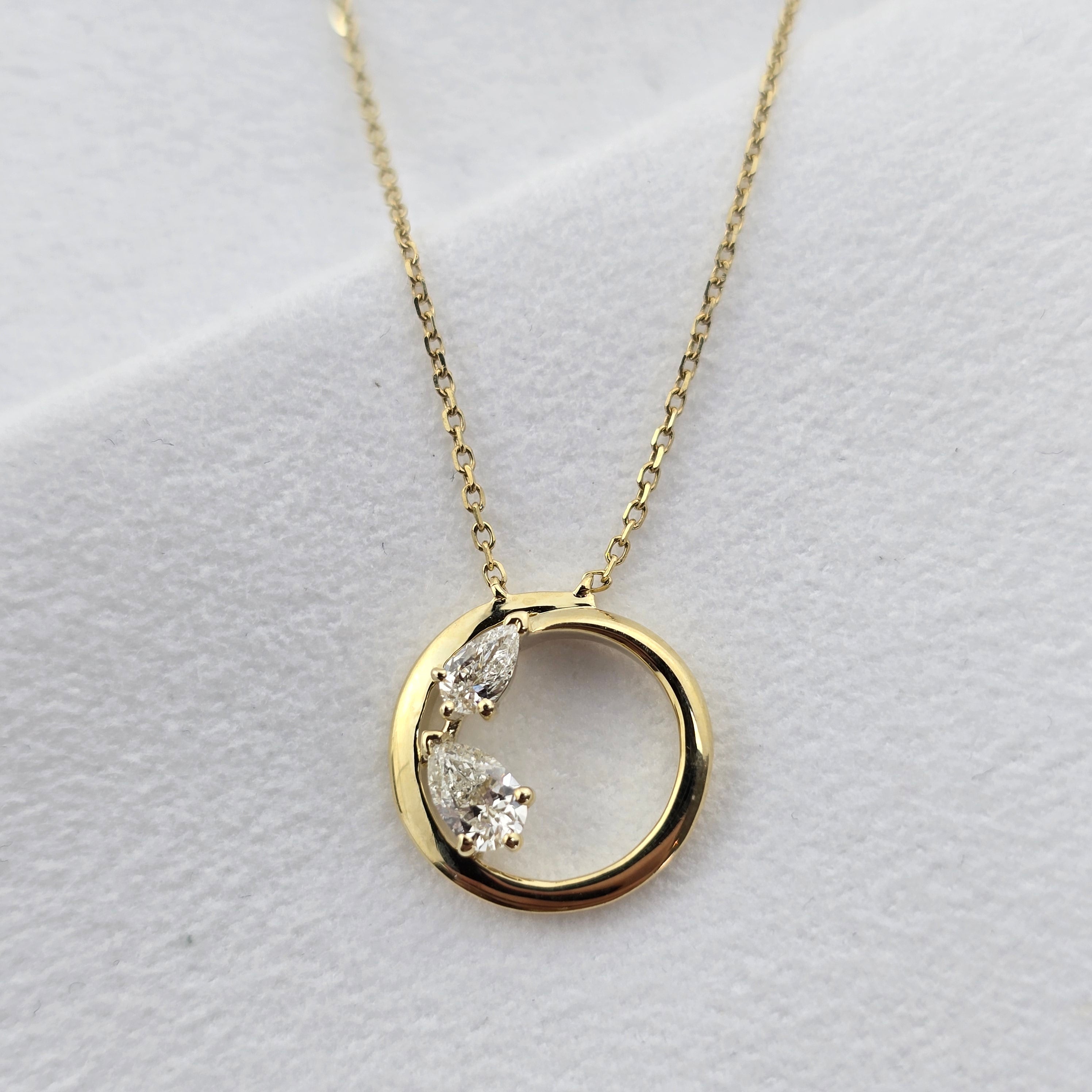 Diamond Accent Circle Pendant