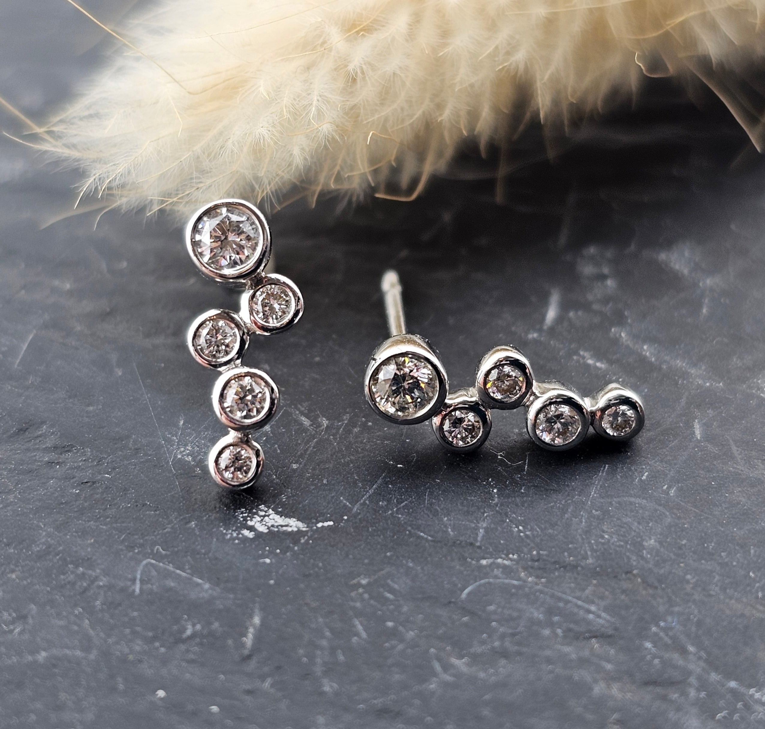 Diamond Bubble Earring