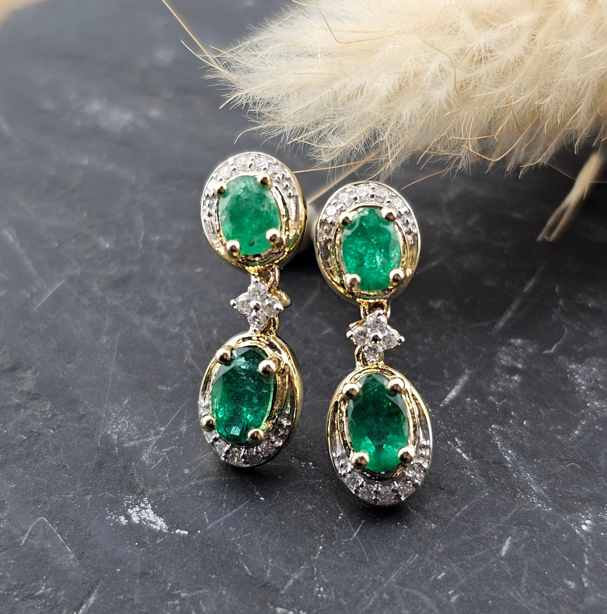 Emerald Drop Earrings