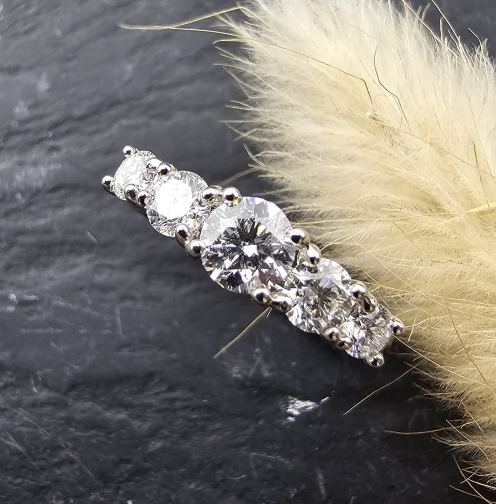 Five stone diamond ring