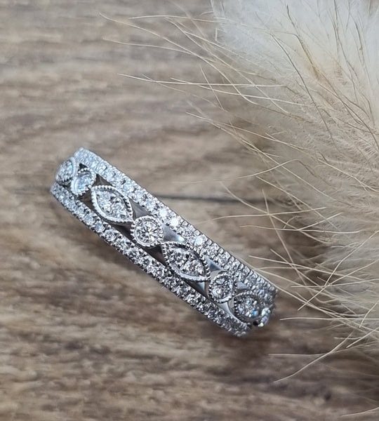 Vintage diamond dress ring