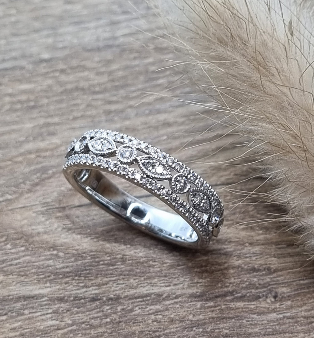 Vintage diamond dress ring
