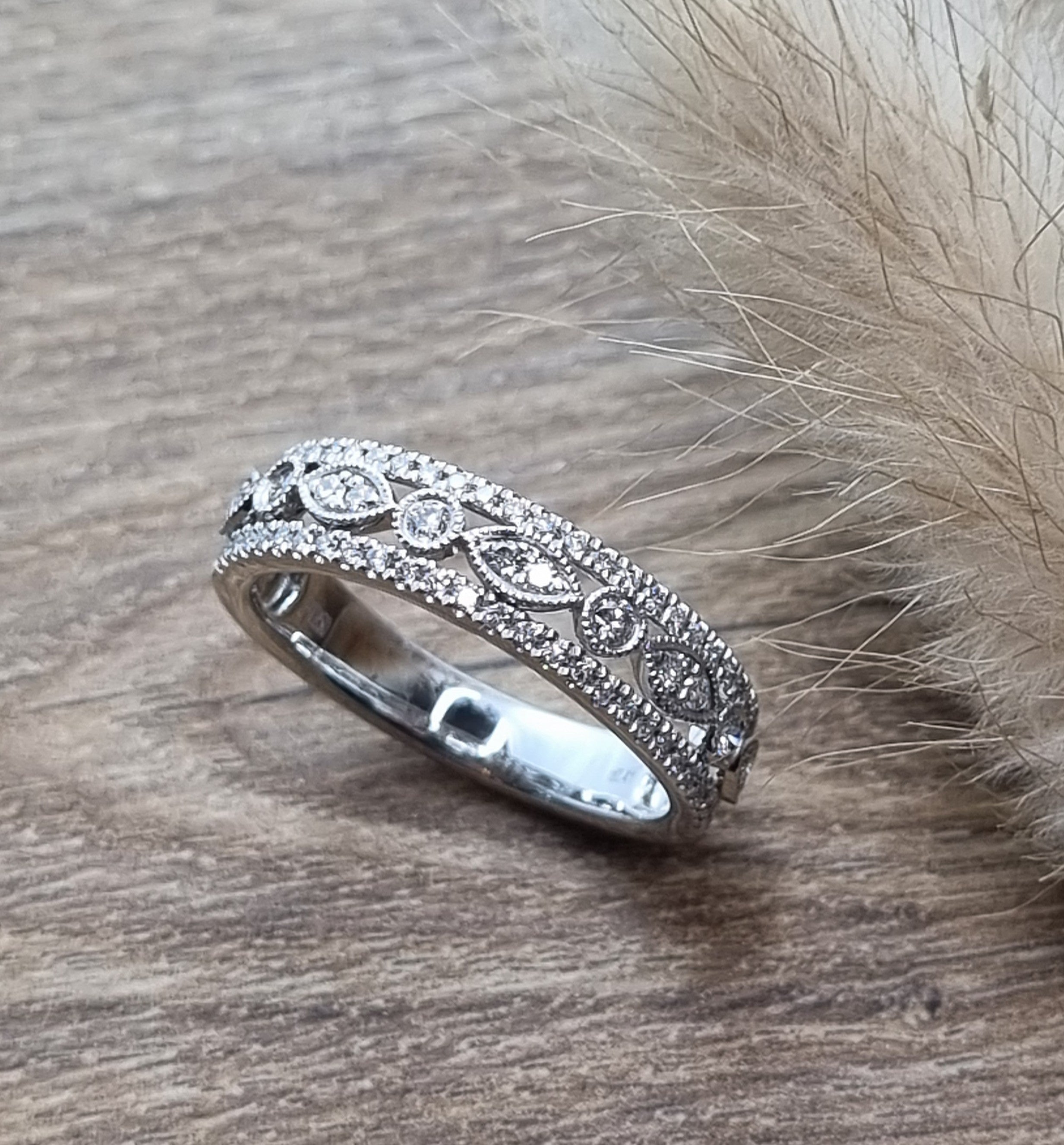 Vintage diamond dress ring