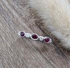 Ruby and diamond vintage eternity ring
