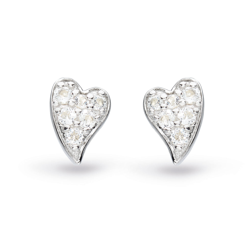 Lust Precious White topaz stud earrings