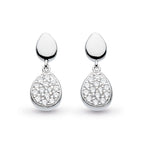 KH St Coast Pebble Glisten CZ RP Drop Earrings