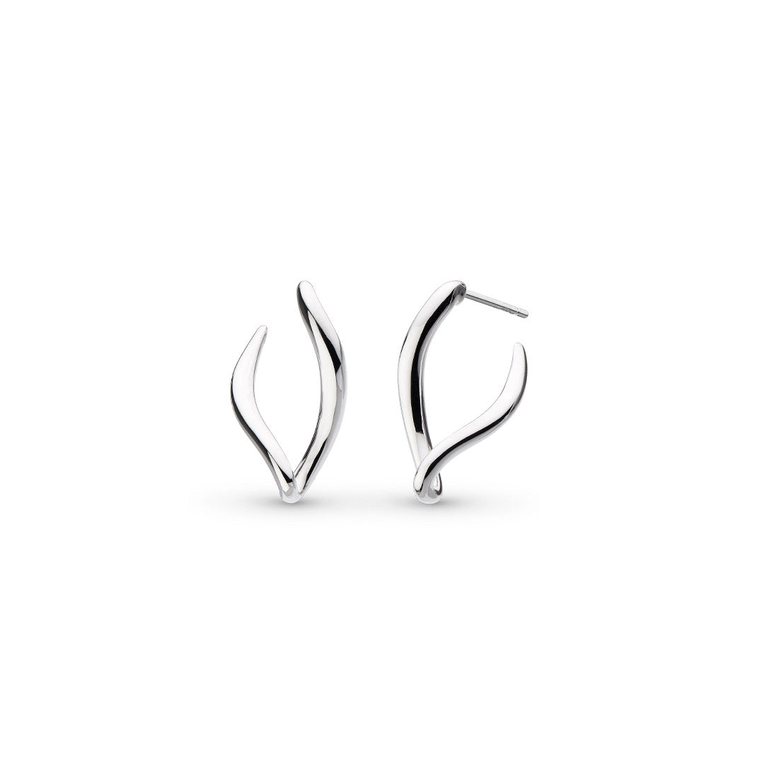 Entwine Twine Link Hoop Earrings