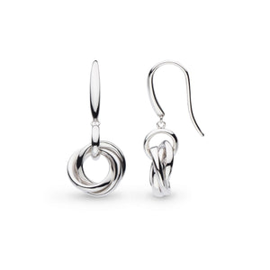 Bevel Trilogy Link Drop Earrings