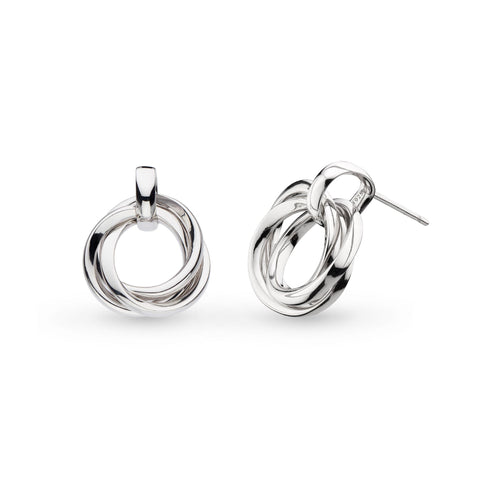 Bevel Trilogy Grande Link Stud Earrings