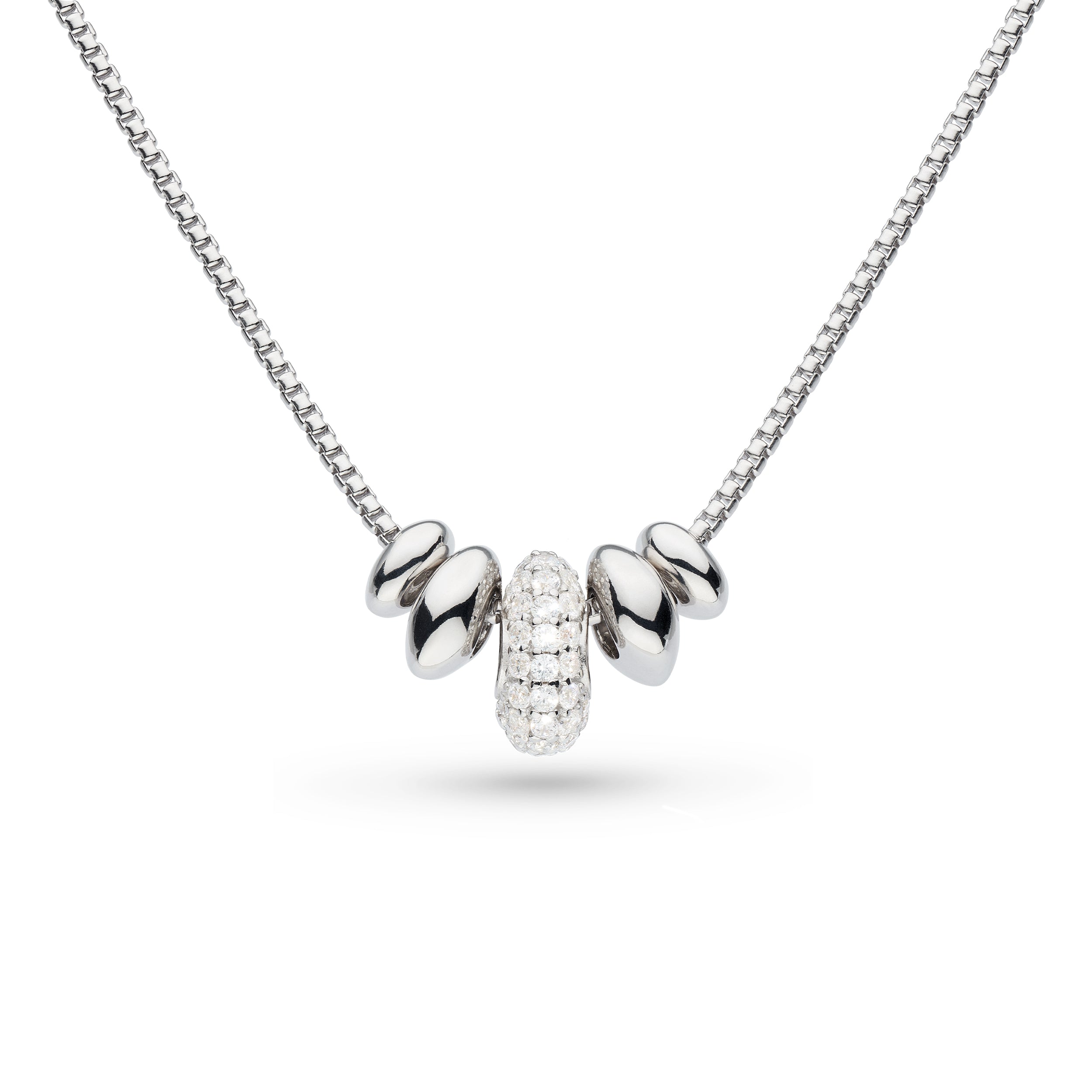 Coast Tumble Glisten Pavé CZ RP 18" Necklace