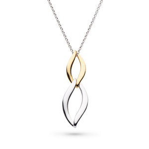 Entwine Twine Link Duo Golden Necklace