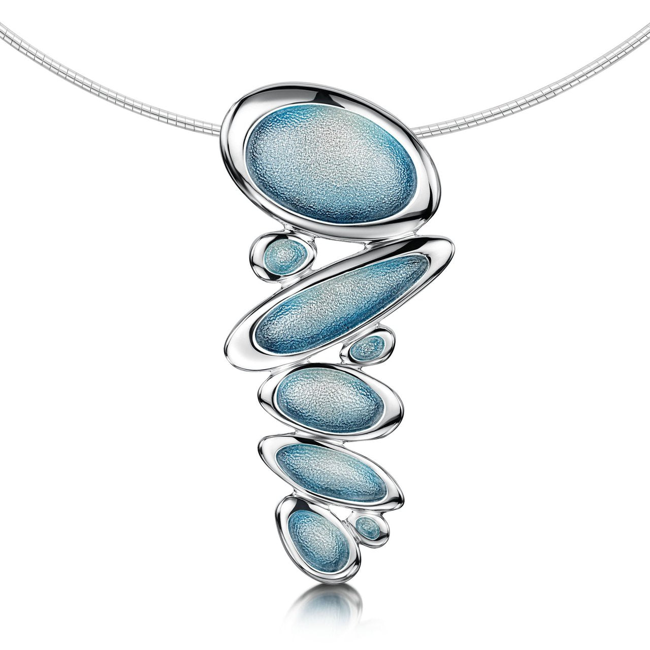 Shoreline Pebble Cluster Statement Necklace