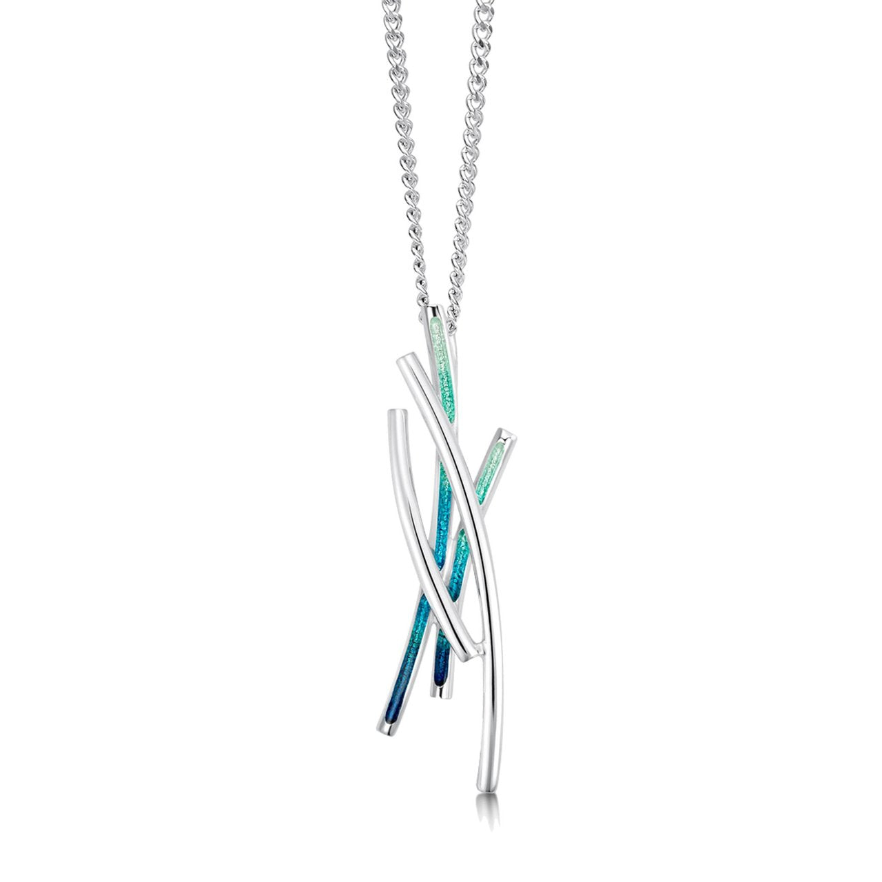 Wild Grasses Pendant in Peacock