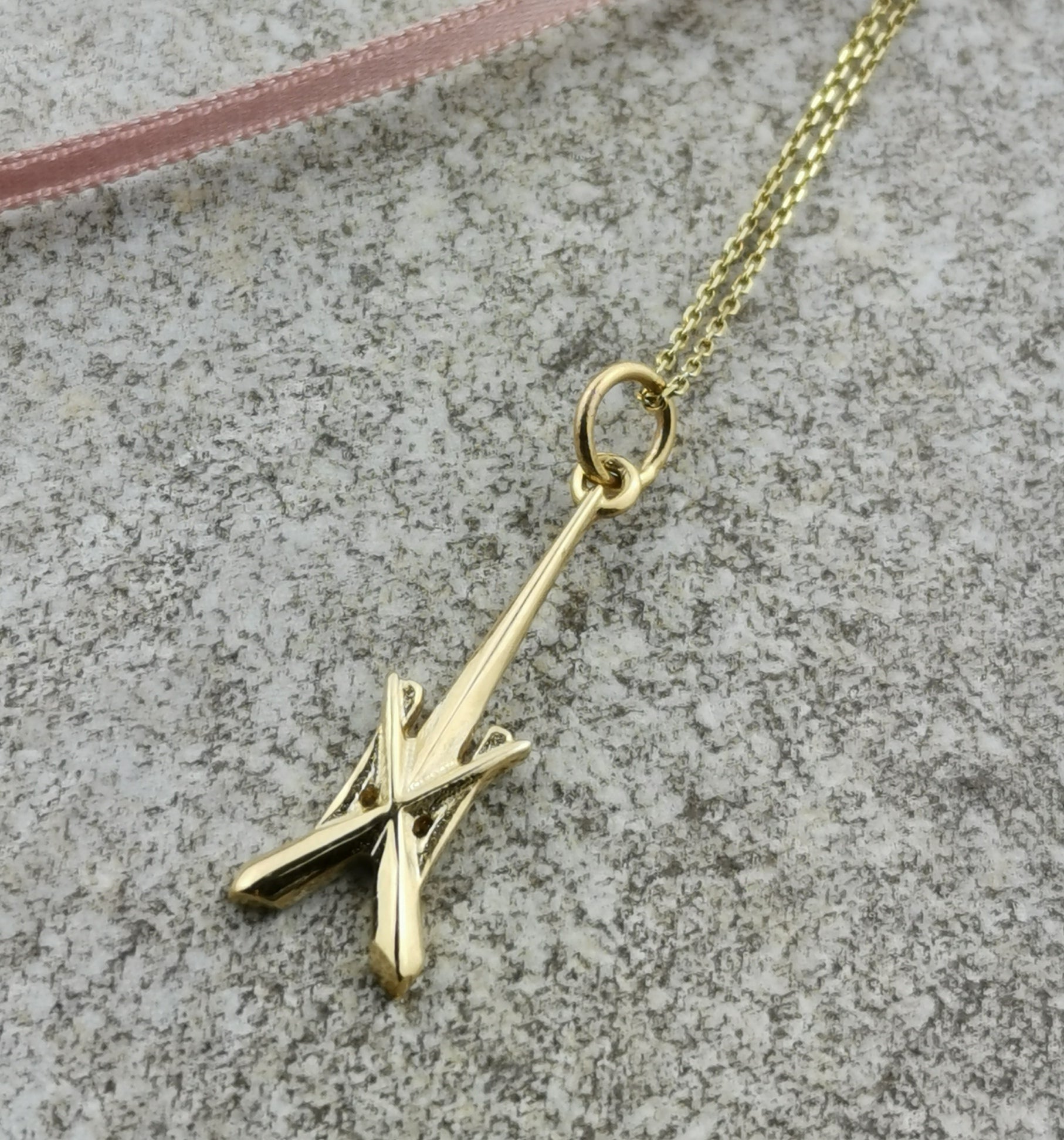 9ct Gold St Michaels's Spire pendant (small)