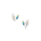 Seasons Gold Leaves Petite Stud Earrings