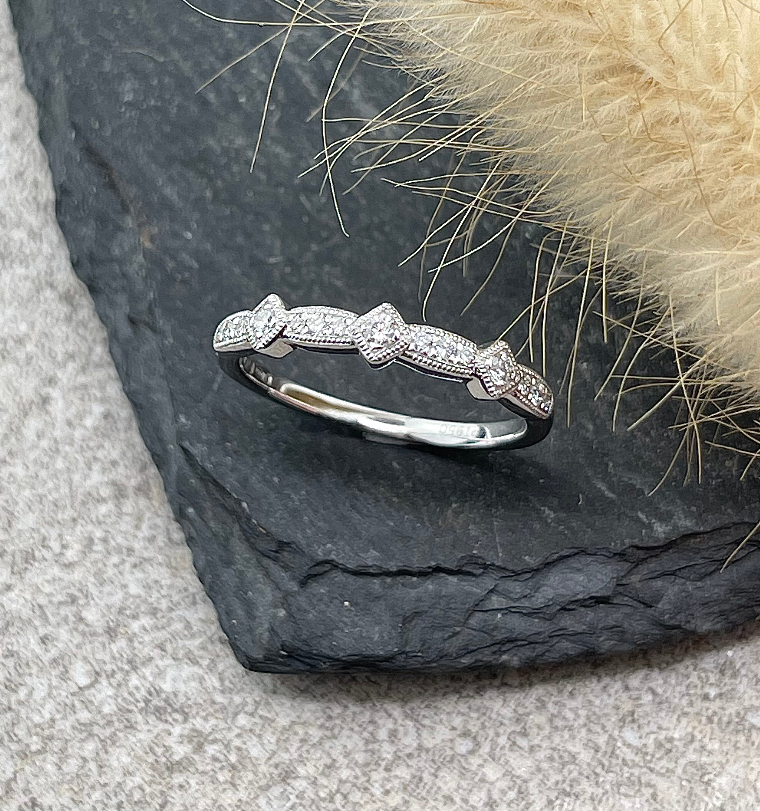 Vintage diamond set band
