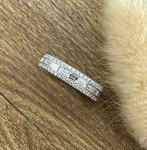 Baguette diamond dress ring