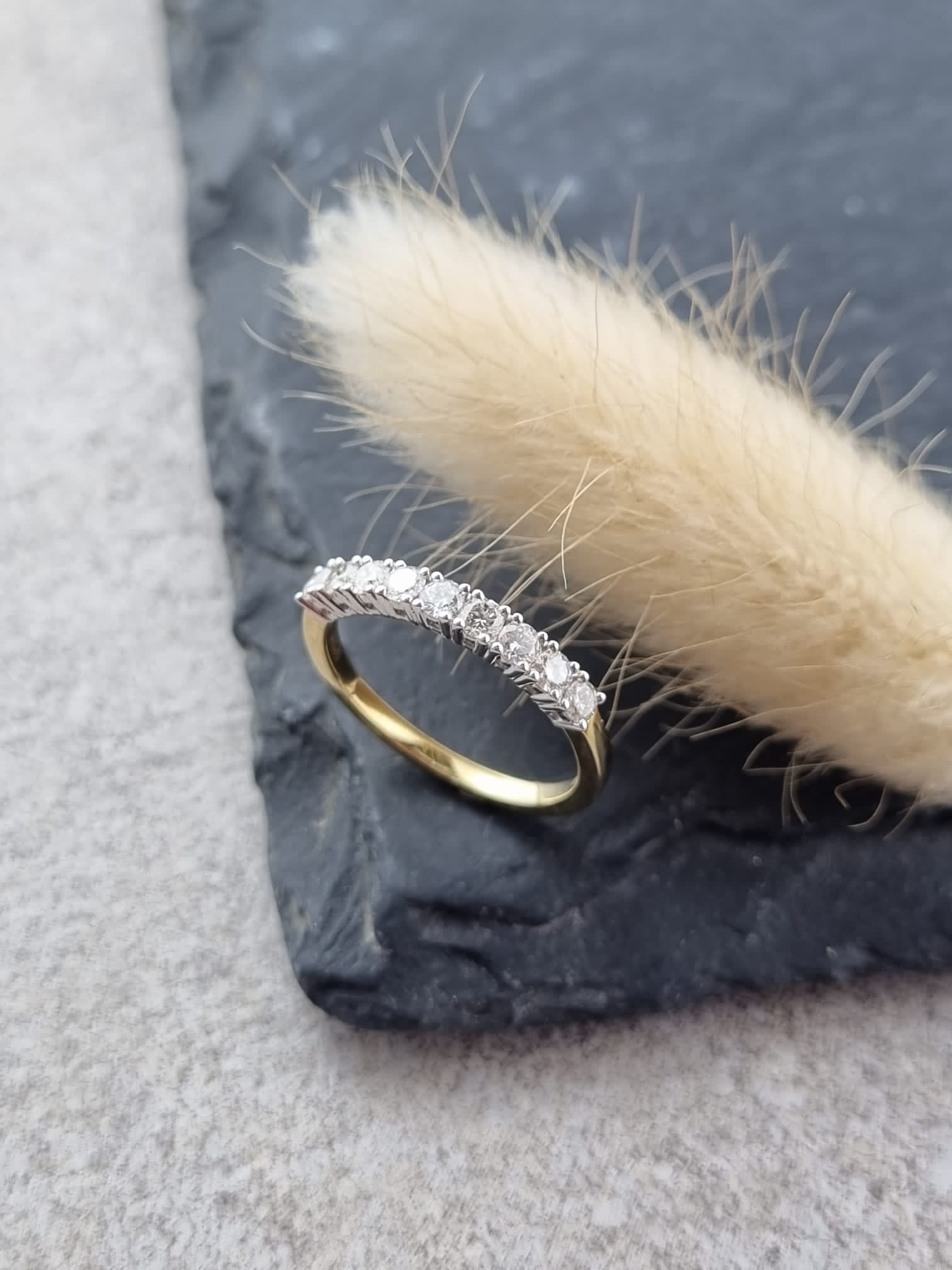 18ct gold diamond eternity ring