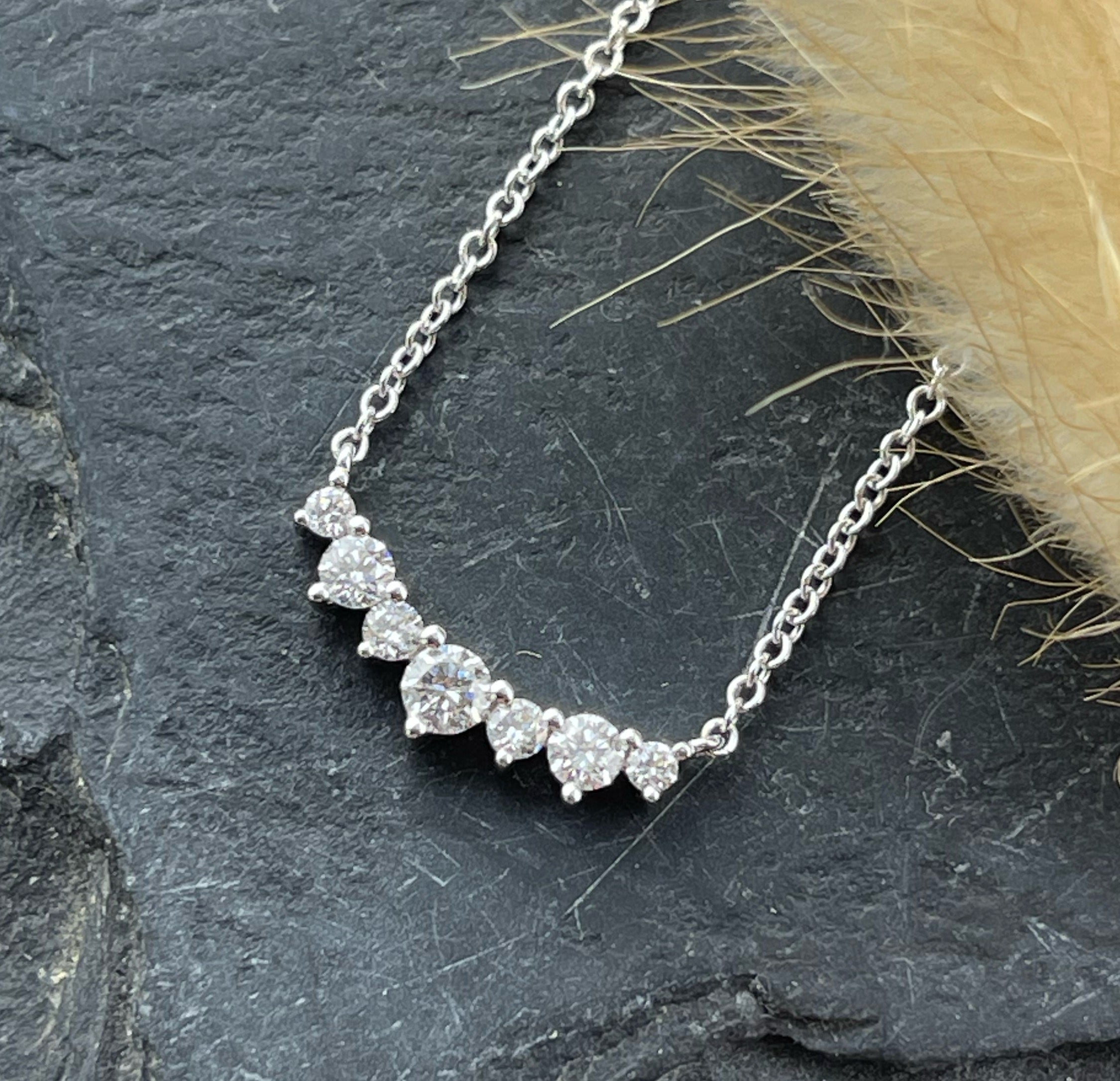 Diamond tiara necklace